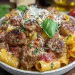 creamy one-pot vodka sauce rigatoni - featured image