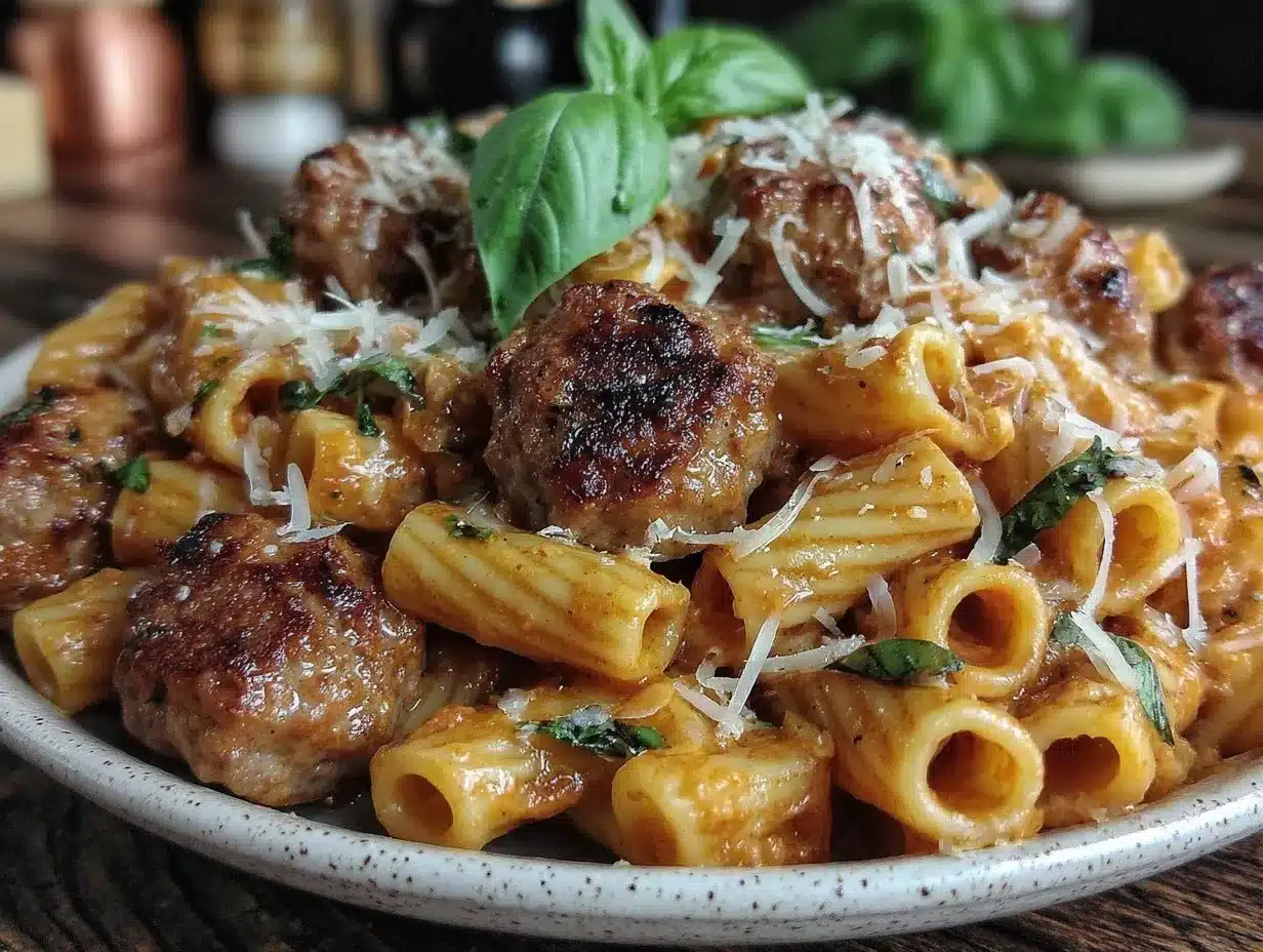 creamy one-pot vodka sauce rigatoni preparation steps