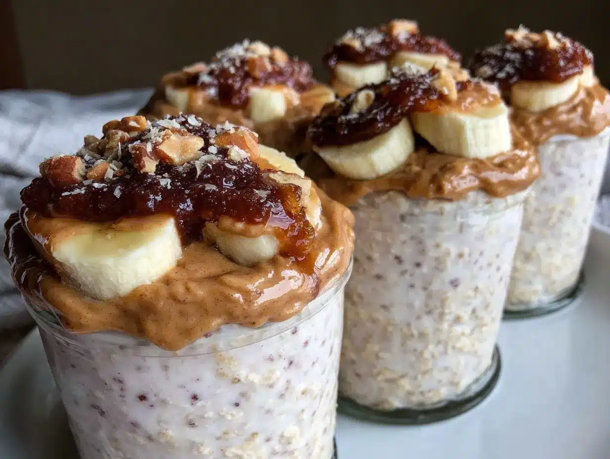 creamy overnight protein oats preparation steps