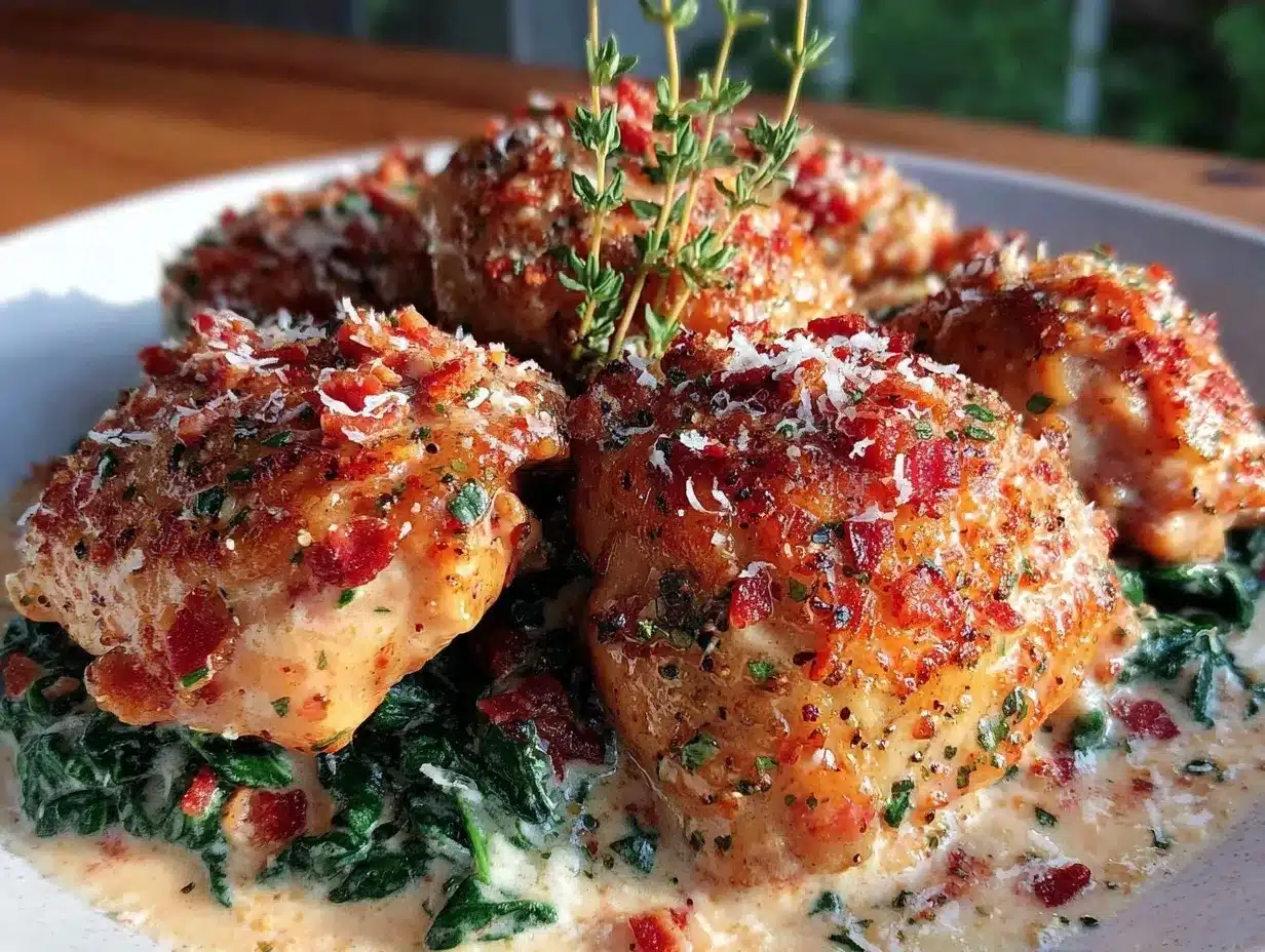 creamy slow cooker garlic parmesan chicken thighs preparation steps