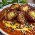 creamy tomato basil soup - featured image