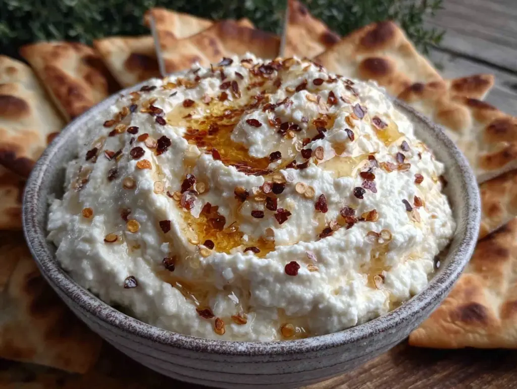 creamy whipped feta dip - featured image