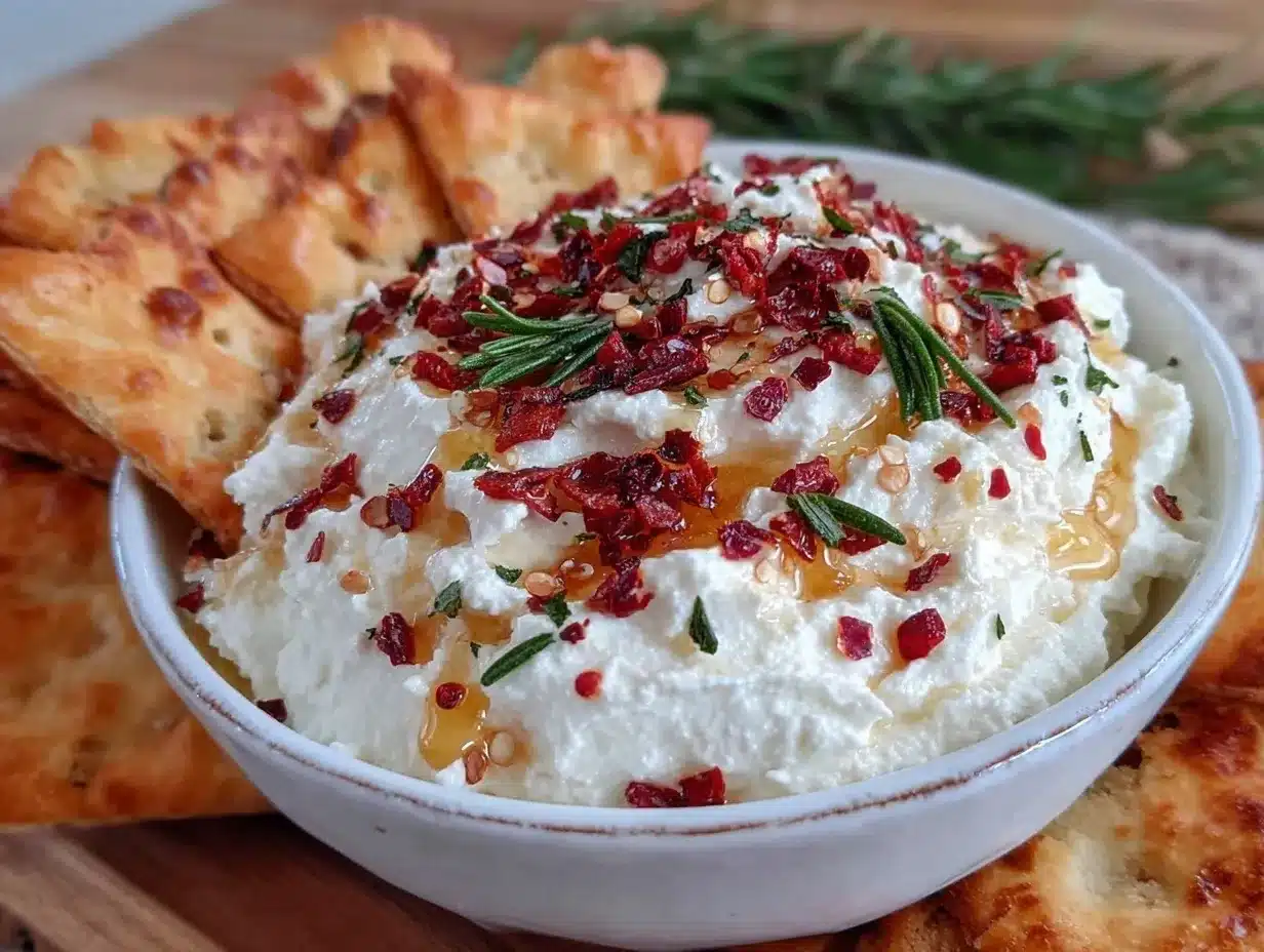 creamy whipped feta dip preparation steps
