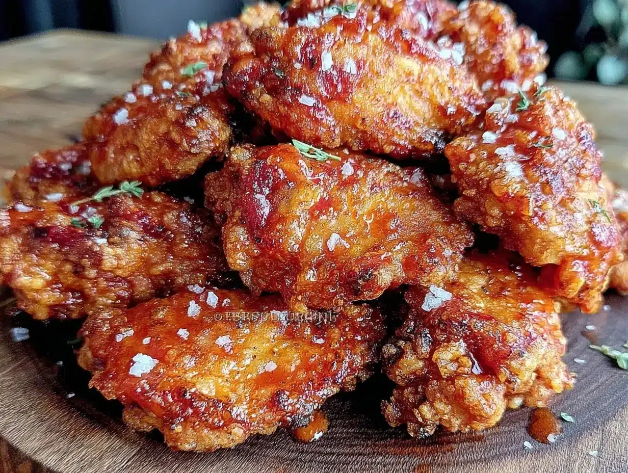 crispy air fryer buffalo chicken wings preparation steps
