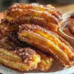crispy air fryer churros recipe - featured image