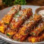 crispy air fryer zucchini fries - featured image