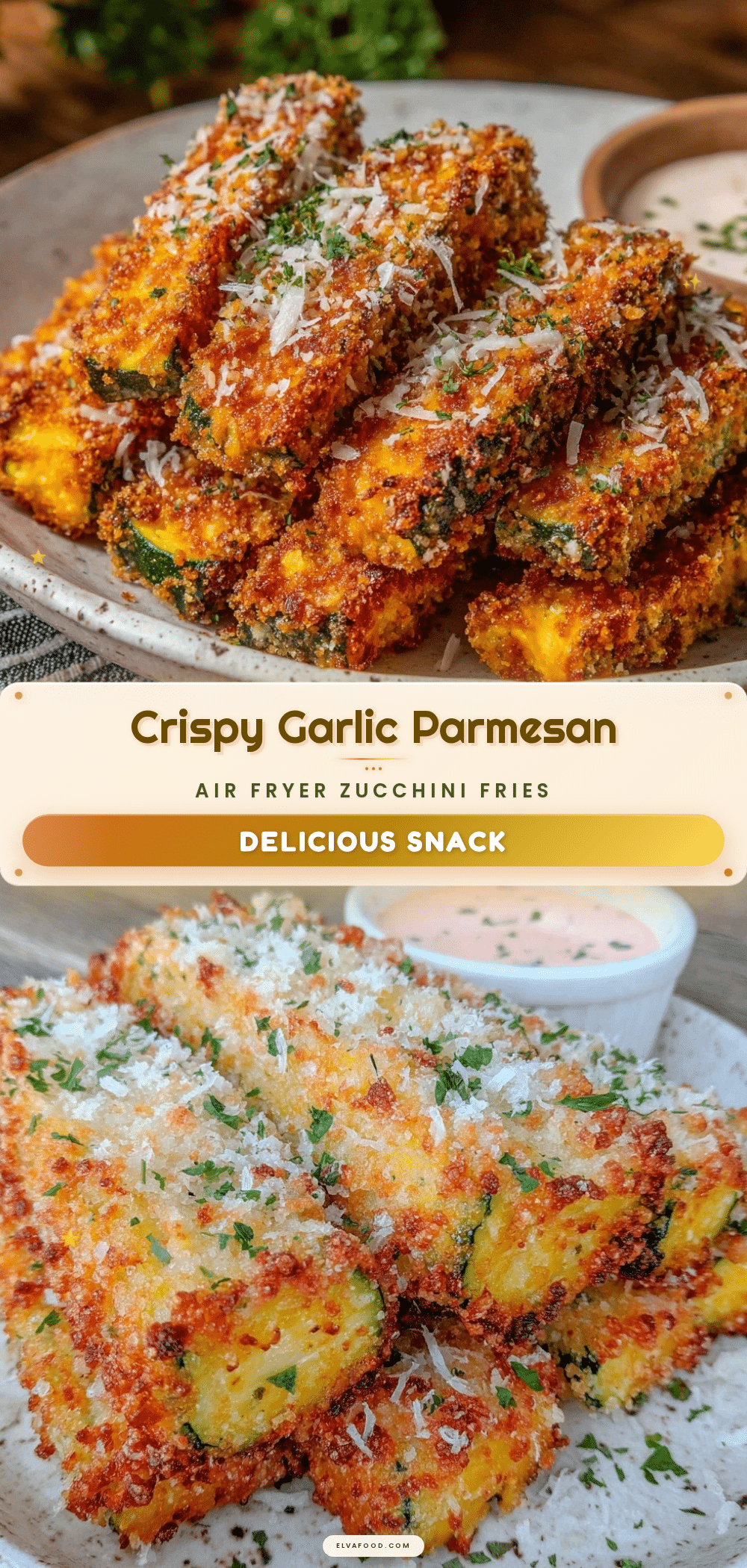 crispy air fryer zucchini fries recipe