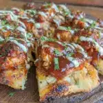 crispy BBQ chicken flatbread - featured image