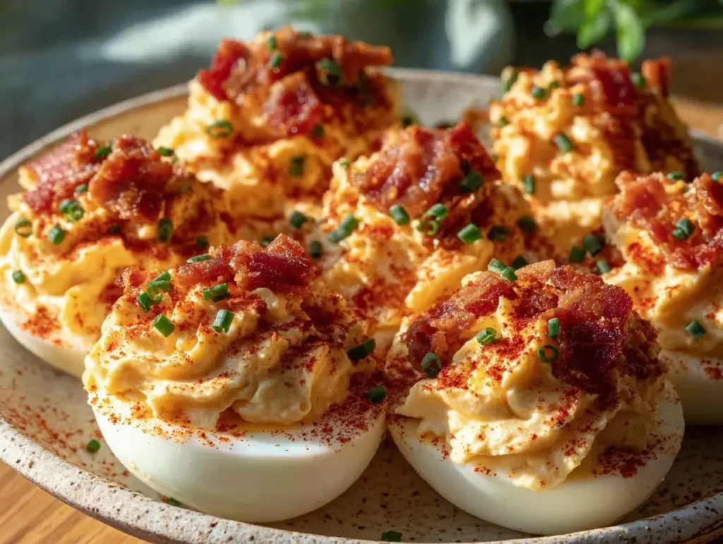 crispy deviled eggs - featured image