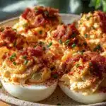 crispy deviled eggs - featured image