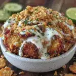 crispy fried pickle dip - featured image