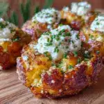 crispy loaded smashed potato bites - featured image