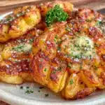 crispy smashed roasted potatoes - featured image