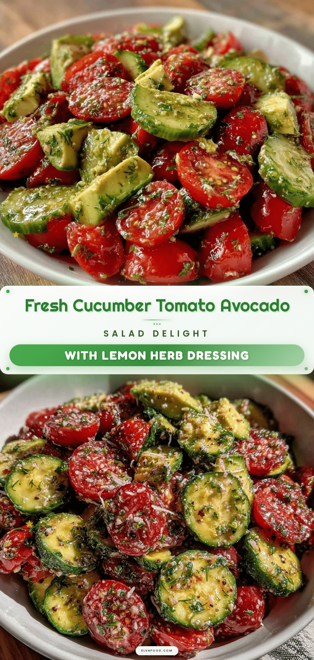 cucumber tomato avocado salad recipe