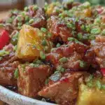 easy crockpot hawaiian teriyaki chicken - featured image