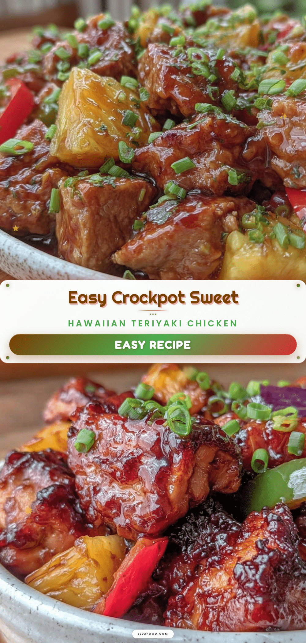 easy crockpot hawaiian teriyaki chicken recipe