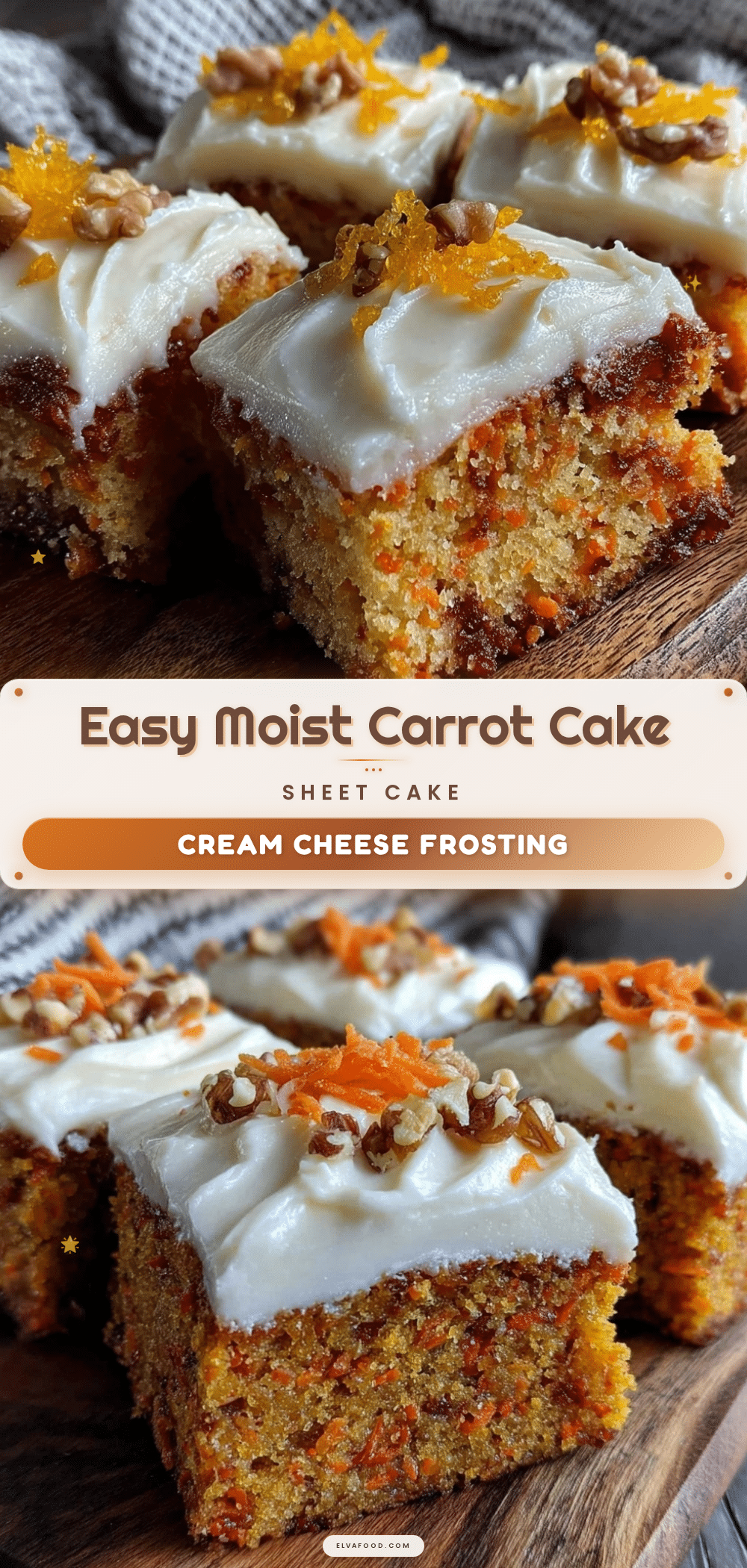easy moist carrot cake sheet cake recipe