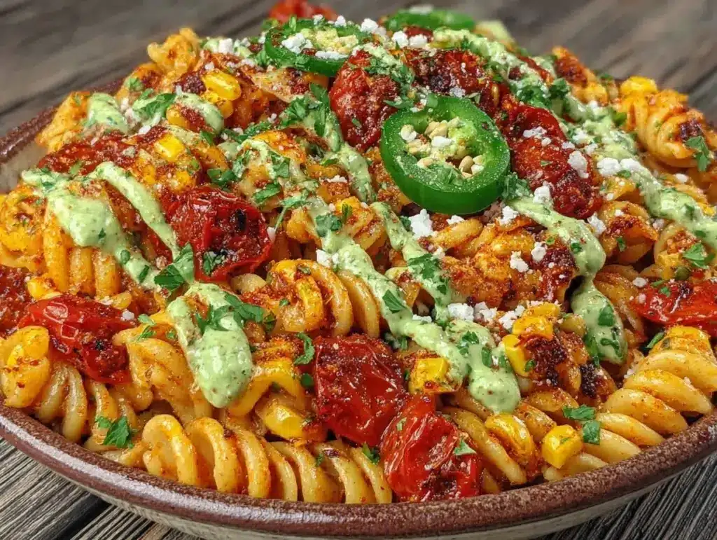 elote street corn pasta salad - featured image