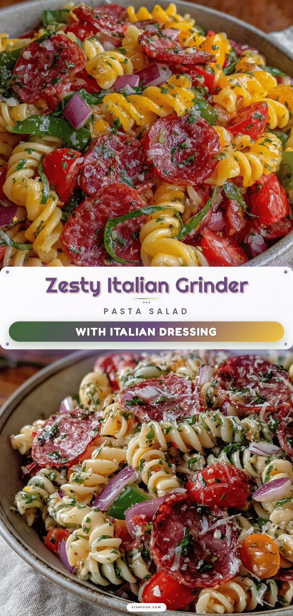 Flavorful Grinder Pasta Salad recipe