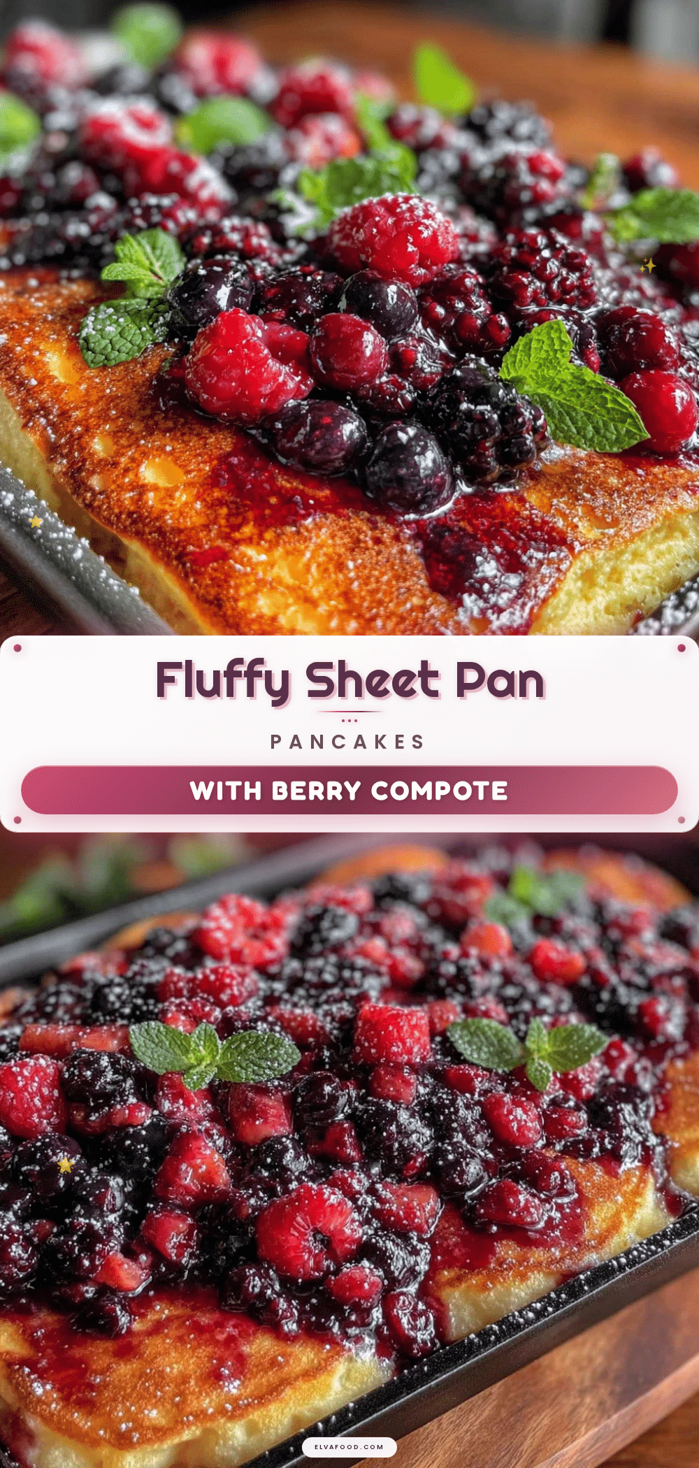 fluffy sheet pan pancakes recipe