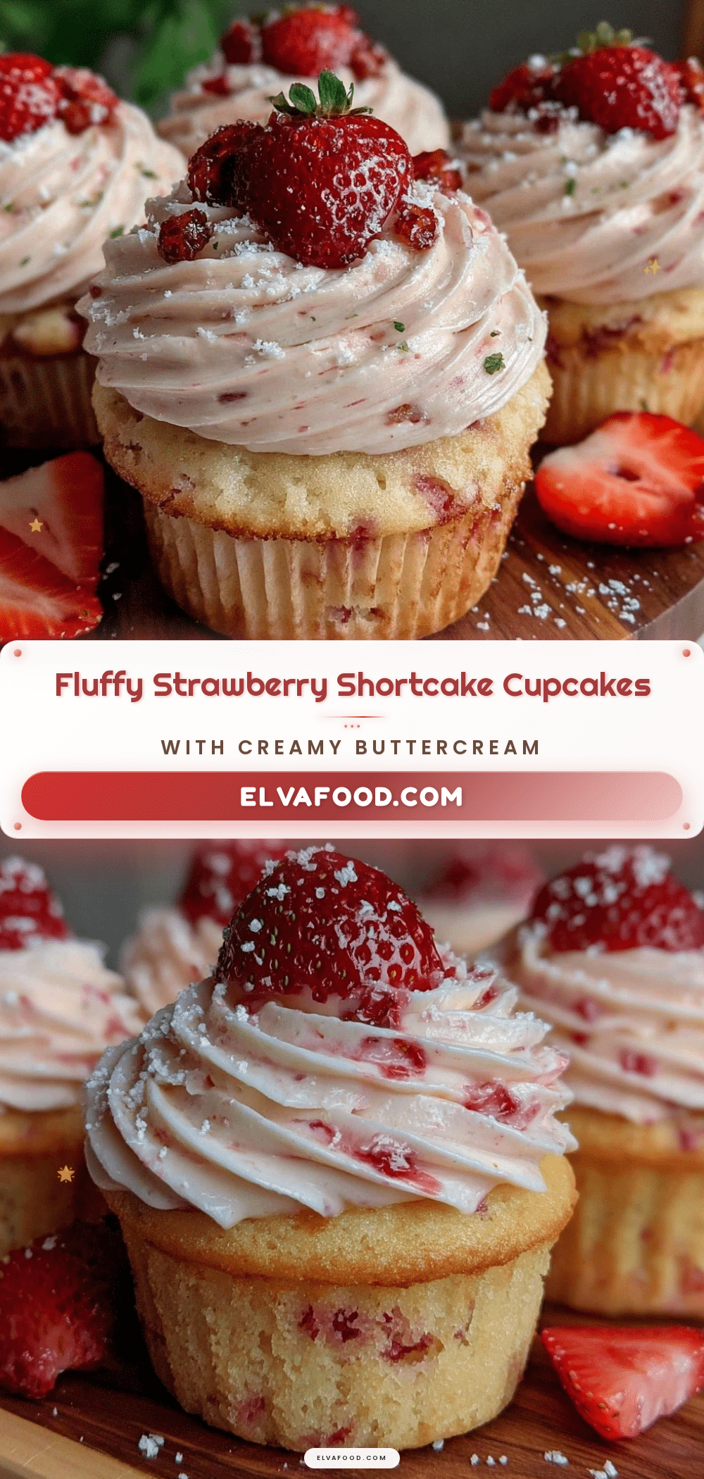 fluffy strawberry shortcake cupcakes recipe