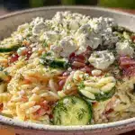 Fresh Greek Orzo Pasta Salad - featured image