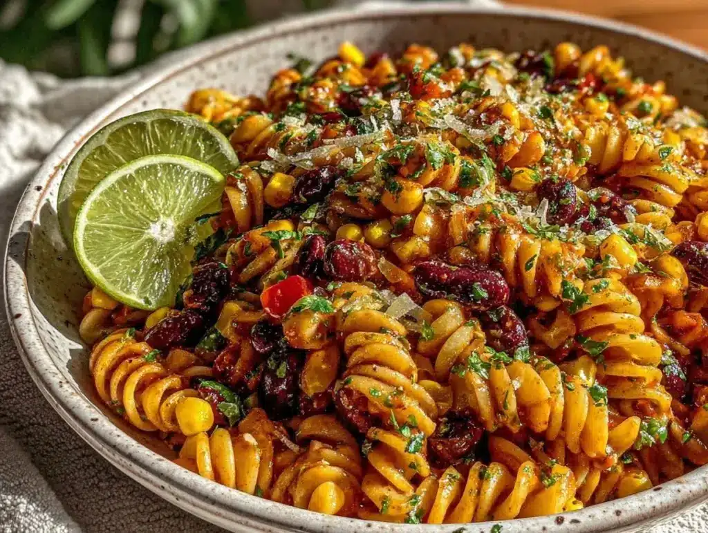 fresh taco pasta salad - featured image