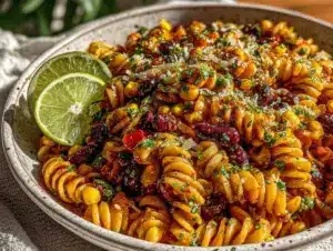 fresh taco pasta salad - featured image