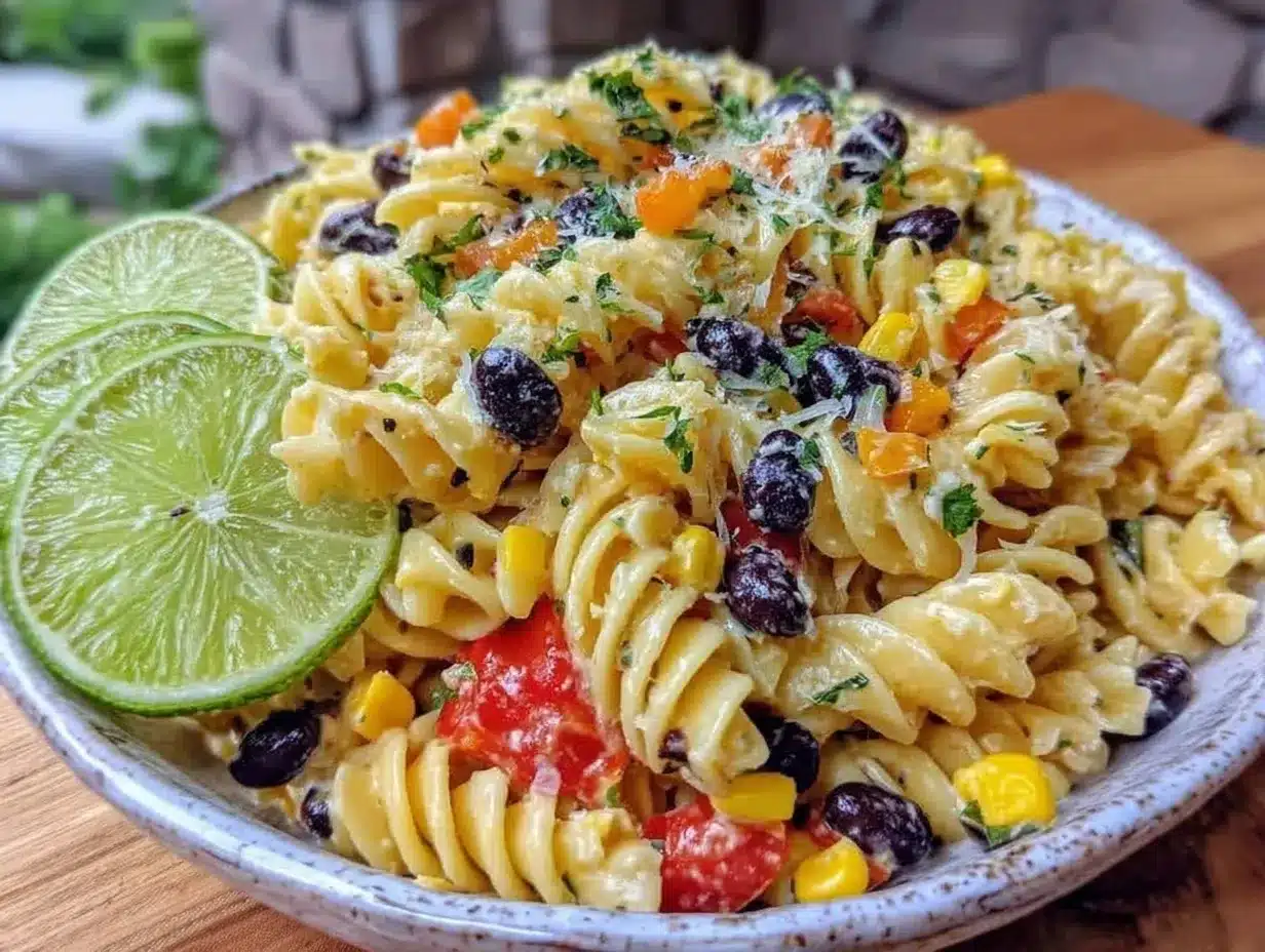 fresh taco pasta salad preparation steps