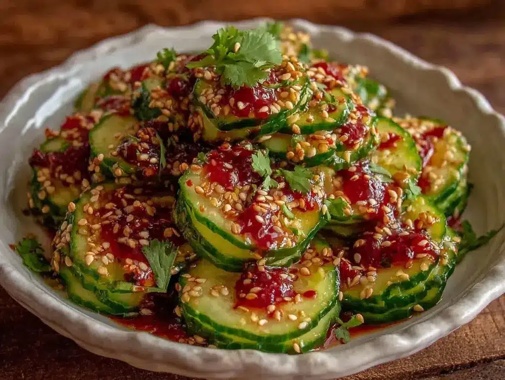 fresh viral cucumber salad - featured image