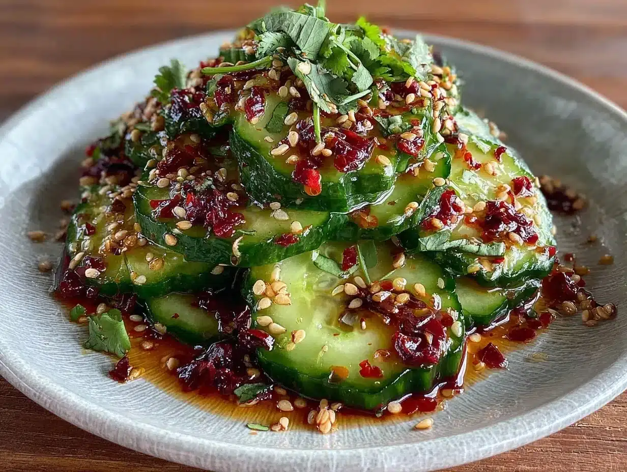 fresh viral cucumber salad preparation steps