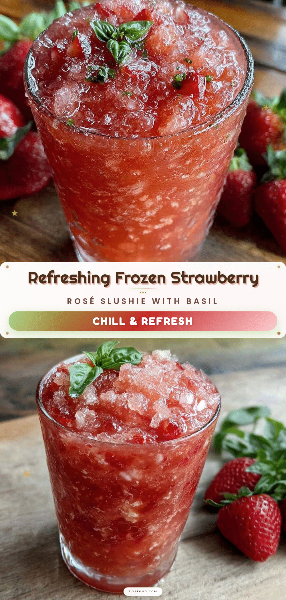 frozen strawberry rosé slushie recipe