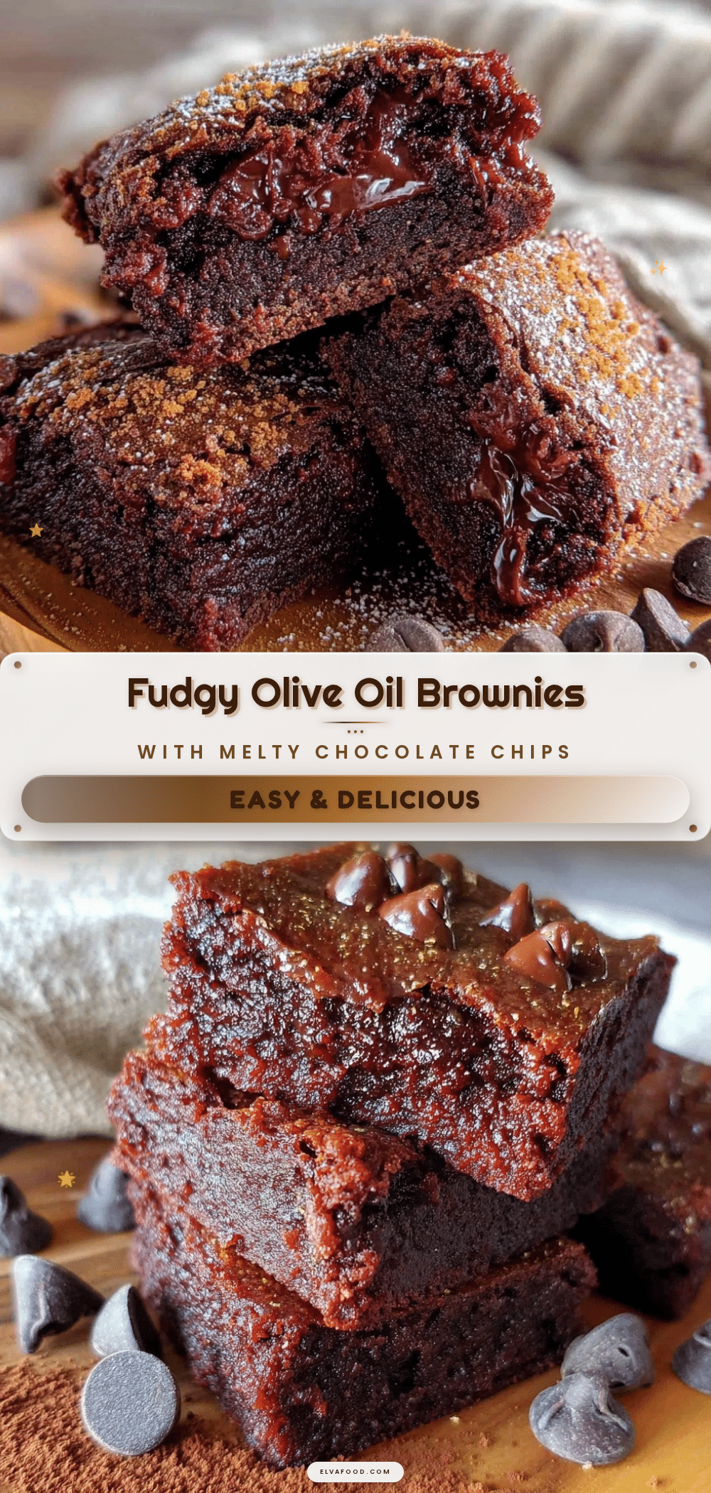 fudgy olive oil brownies recipe