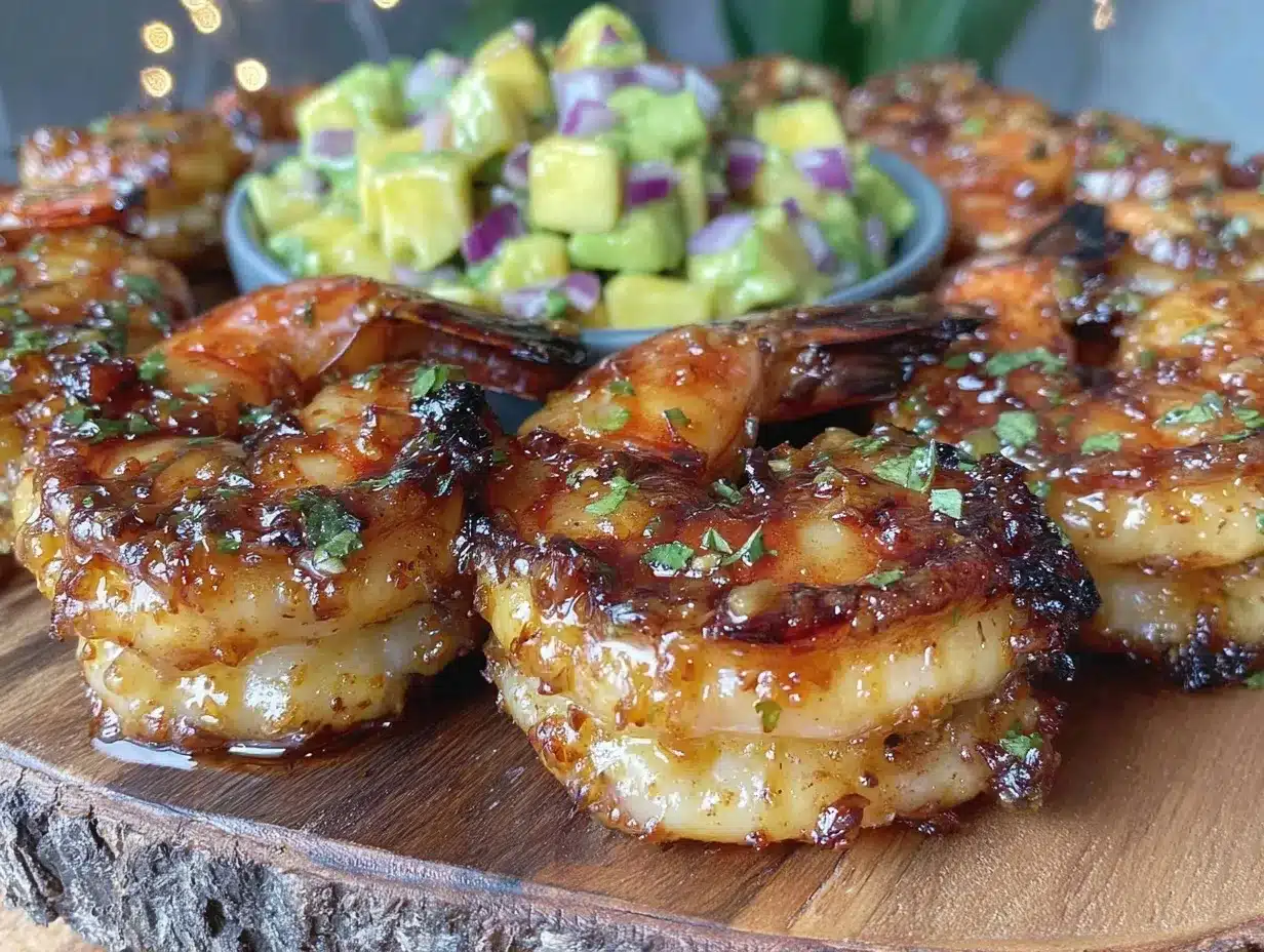 garlic butter grilled shrimp skewers preparation steps