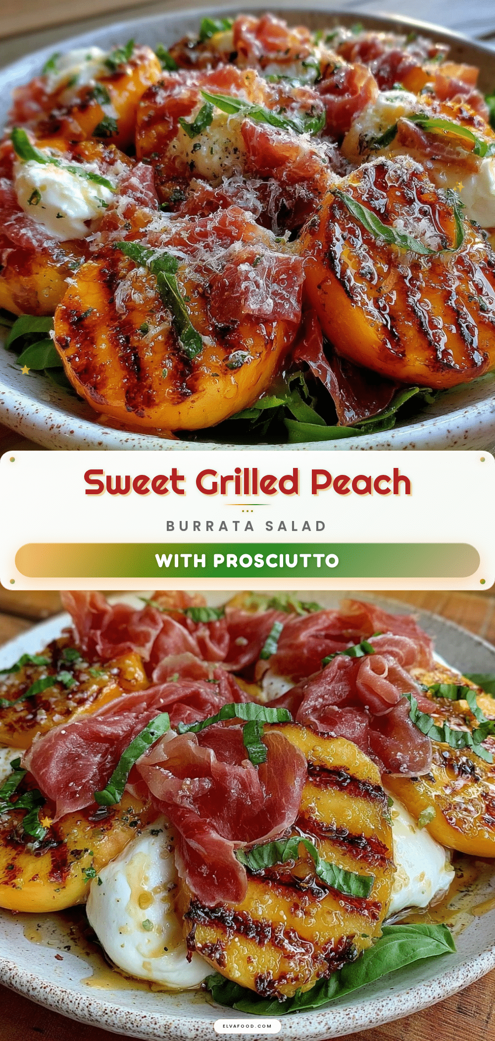 grilled peach burrata salad recipe