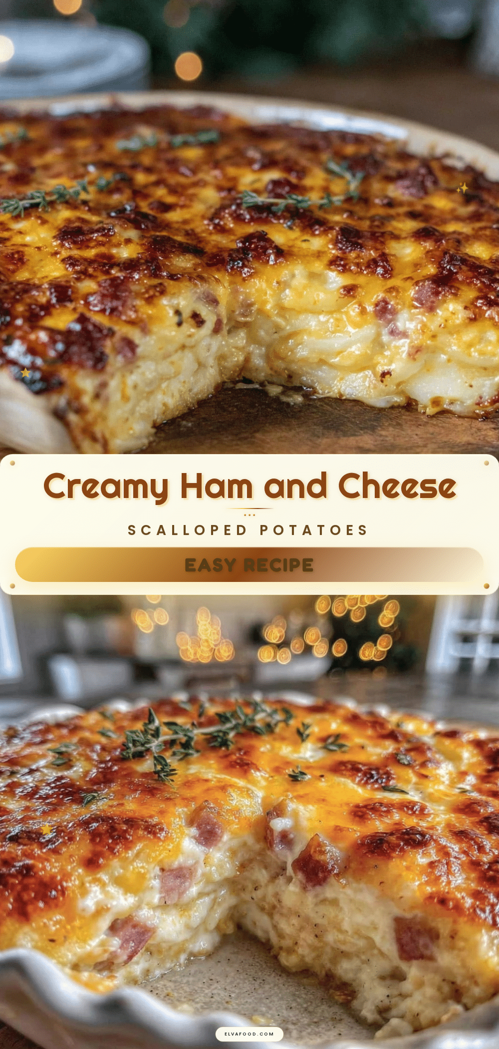 ham and cheese scalloped potato casserole recipe