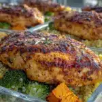 healthy high protein chicken meal prep - featured image