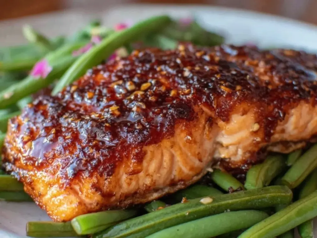honey garlic butter salmon - featured image