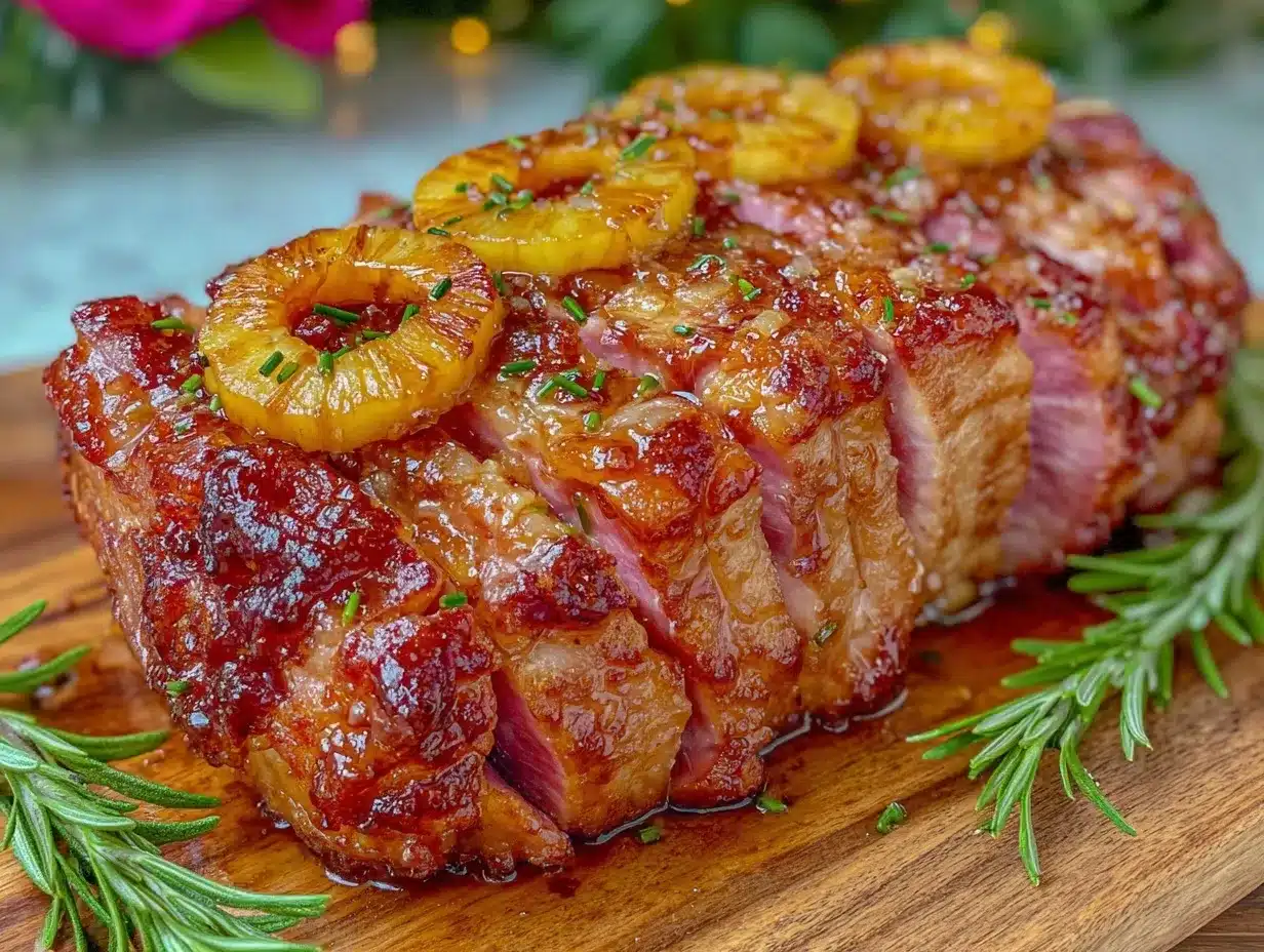 honey-glazed ham preparation steps