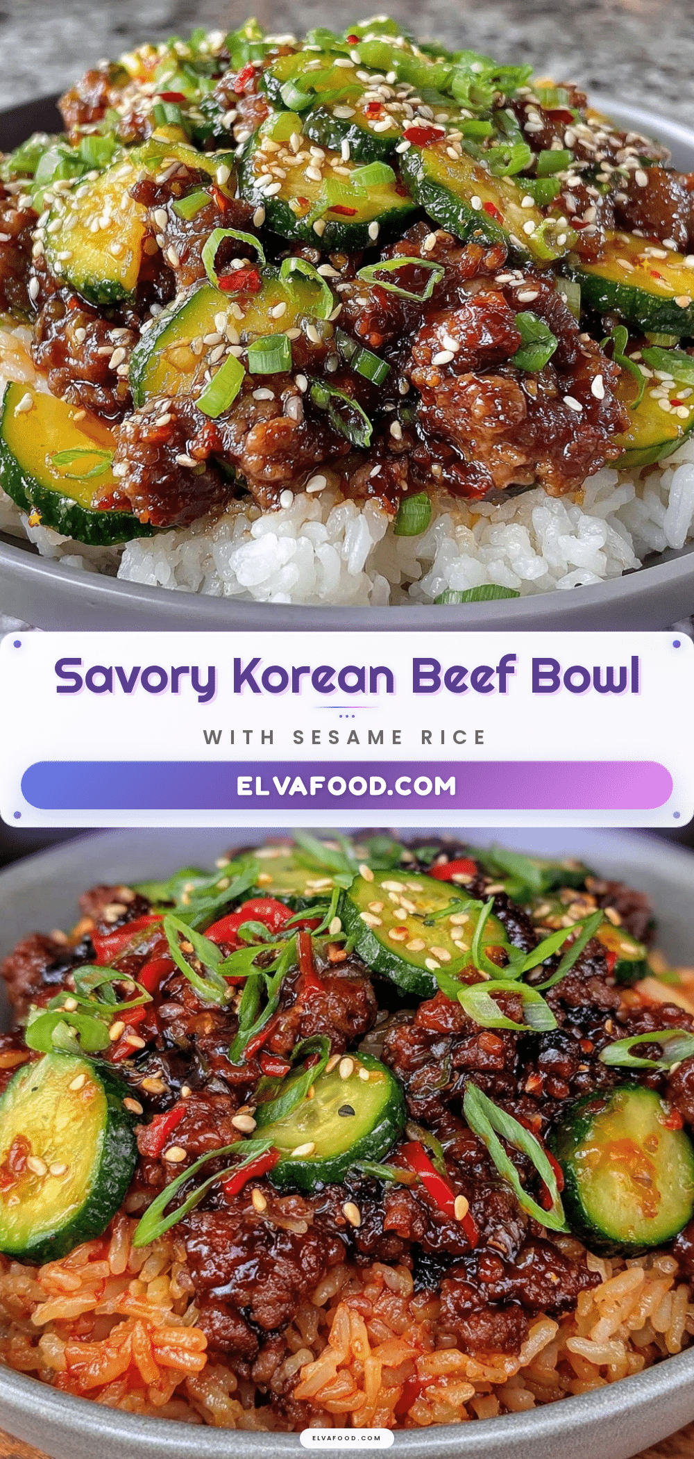 Korean ground beef bowl recipe