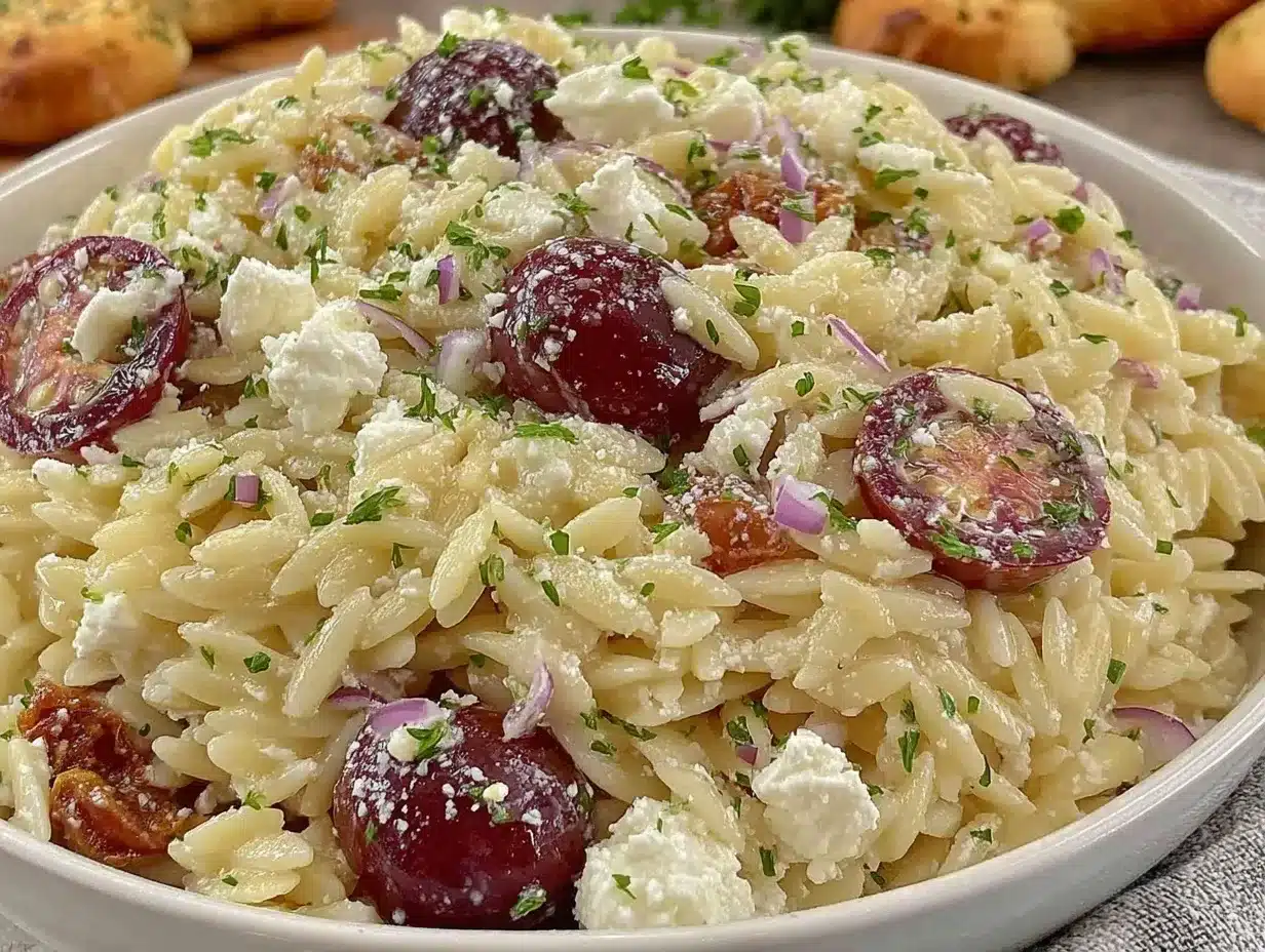 lemon herb orzo salad preparation steps