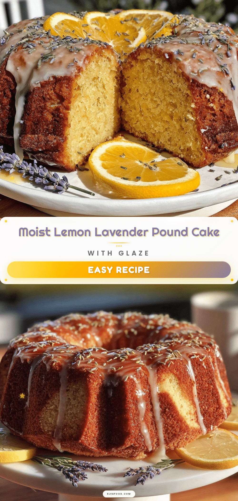 lemon lavender pound cake recipe