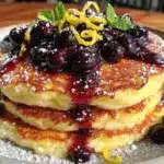 lemon ricotta pancakes - featured image