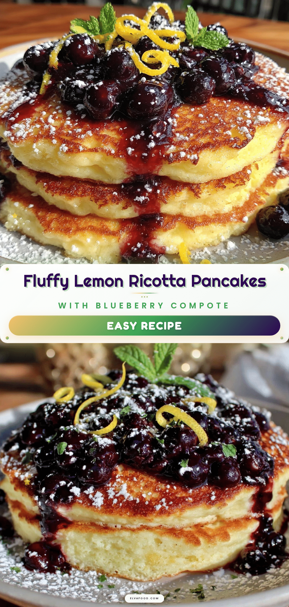 lemon ricotta pancakes recipe