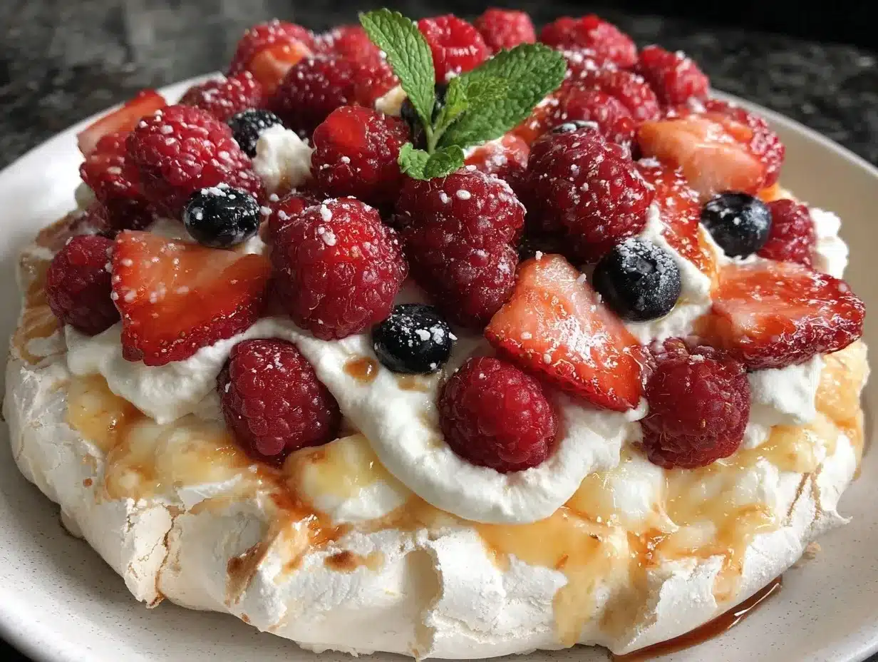 light lemon curd pavlova preparation steps