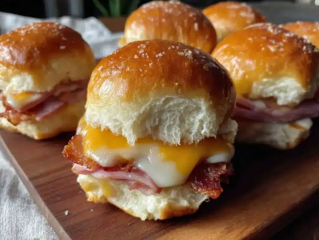 mini ham and cheese sliders - featured image