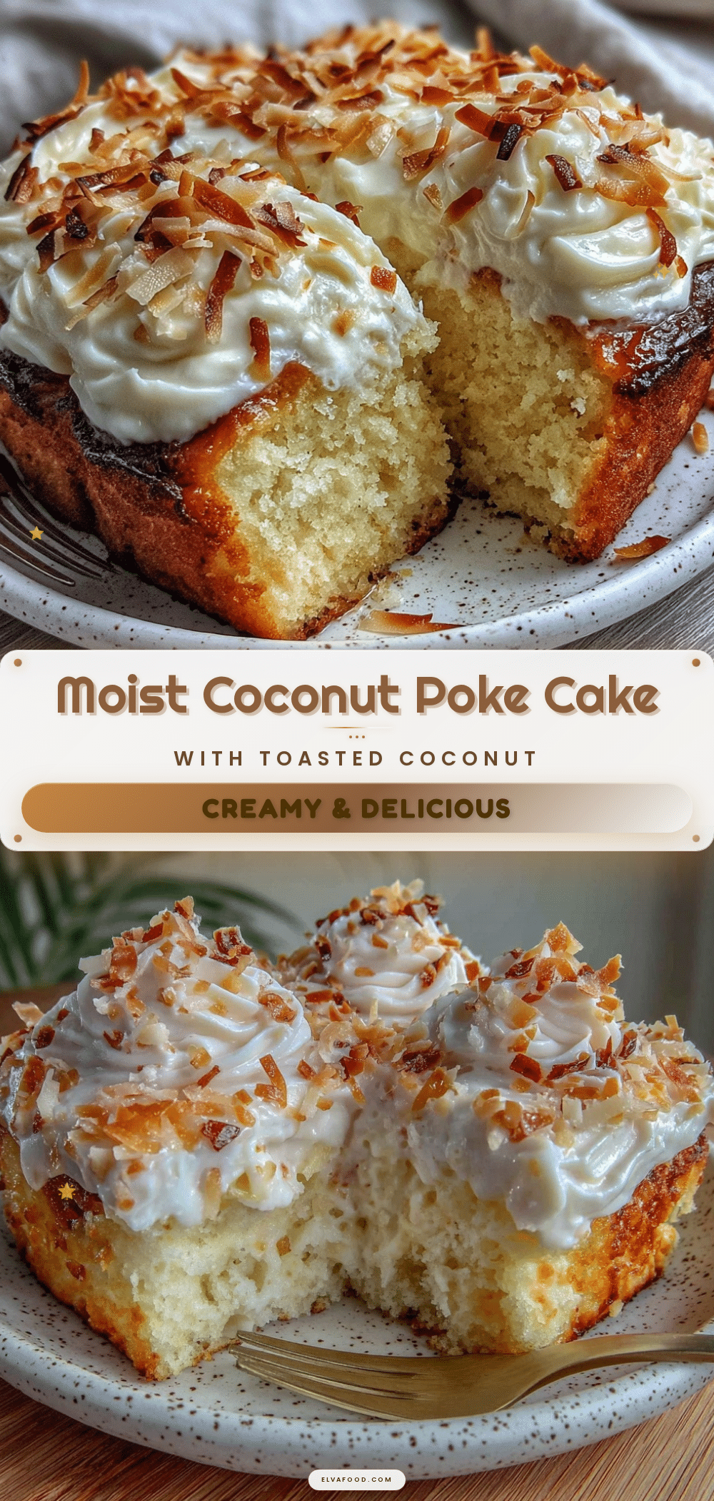 moist coconut poke cake recipe