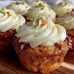 moist mini carrot cake cupcakes - featured image