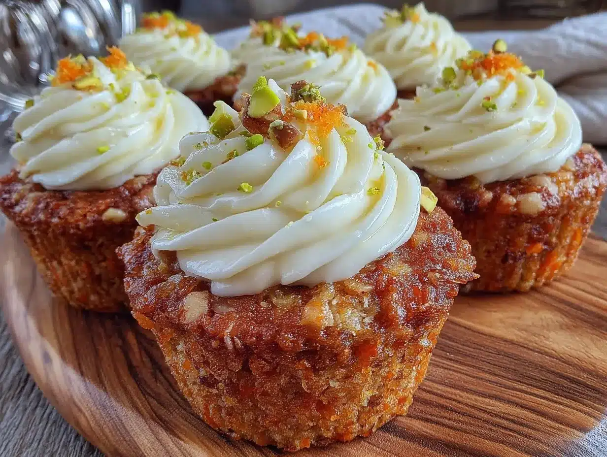 moist mini carrot cake cupcakes preparation steps