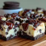 no bake oreo cheesecake bars - featured image